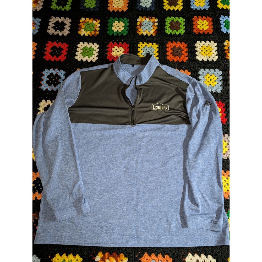 Lowes Sweater Employee Contractor Men's Size 2XL Adidas Blue